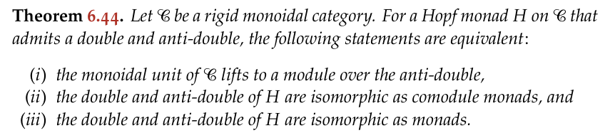 An italic theorem statement with upright punctuation.